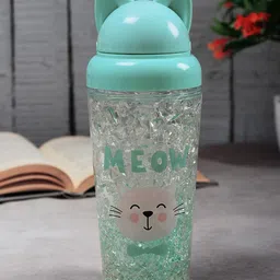 Archies Green & Transparent Printed Sipper Bottle With Freezing Gel-image-50