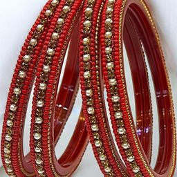 PRIYA KANGAN Set Of 4 Zircon Bangles-image-80
