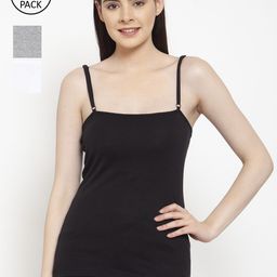 Friskers Women Pack Of 3 Solid Camisoles E-01-02-04-S-image-85