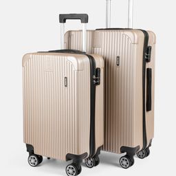 The Roadster Life Co. Set of 2 Textured Hard Sided Trolley Bag - 120L-53