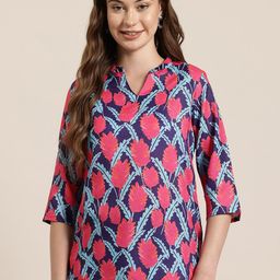 HERE&NOW Ethnic Motifs Printed Kurti-22