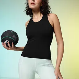 HRX by Hrithik Roshan Solid Sleeveless Training T-shirt-image-11