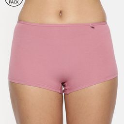Jockey Women Pack Of 2 Pink Solid Boy Short Briefs SS04-0105-image-41