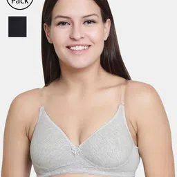 Floret Pack of 2 Solid Non-Wired Lightly Padded T-shirt Bras F20560-22