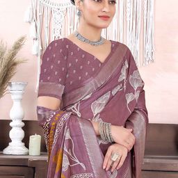 KALINI Floral Zari Silk Blend Saree-picture-24