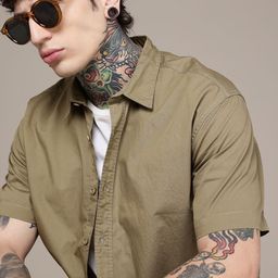 The Roadster Life Co. Pure Cotton Embroidered Relaxed Fit Casual Shirt-image-78