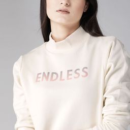 Roadster Women Cream-Coloured Solid Sweatshirt-picture-31