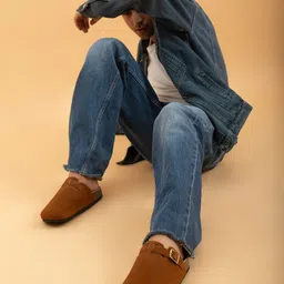 Big Fox Men Suede Comfort Sandals with Buckle-picture-44