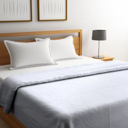 Portico New York White Solid AC Room 150 GSM Double Bed Comforter-image-85