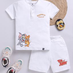 YK X Minute Mirth Girls Pure Cotton Printed T-shirt with Shorts-image-127
