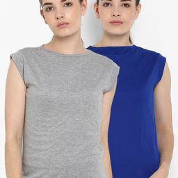 appulse Women Pack Of 2 Solid Round Neck T-shirt-picture-30