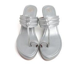 Preet Kaur Women Embellished One Toe Wedge Pumps-picture-40