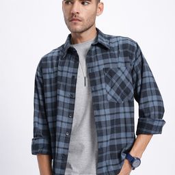 glitchez Style Check Relaxed Fit Shirt-image-45