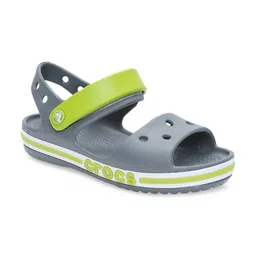 Crocs Bayaband  Boys Grey  Green Comfort Sandals-image-2