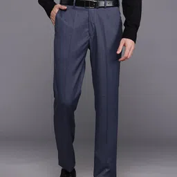 Raymond Men Mid-Rise Contemporary Fit Formal Trousers-image-30