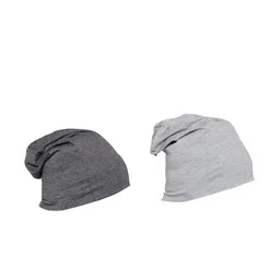 VIMAL JONNEY Men Pack of 2 Solid Beanie Cap-image-50