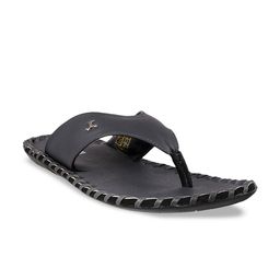 Mochi Men Grey Leather Comfort Sandals-image-53