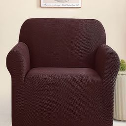 Cortina Brown Textured 1 Seater Sofa Covers-16