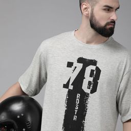 Roadster Men Graphic Printed T-shirt-image-130