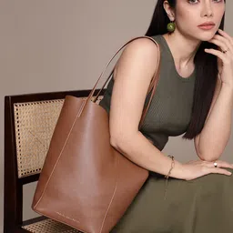 French Connection Textured Structured Tote Bag With Pouch-6