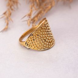 Studio One Love Minimalist Brass-Plated Ring-image-60