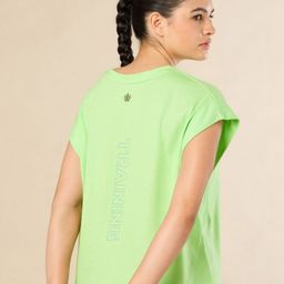CULT Women Training Cotton Green Muscle Top-image-24