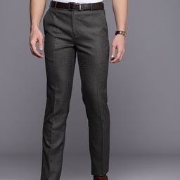 Raymond Men Textured Slim Fit Formal Trousers-image-80