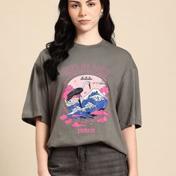 Hang and wear Printed Drop-Shoulder Sleeves Relaxed Fit Pure Cotton T-shirt-image-72