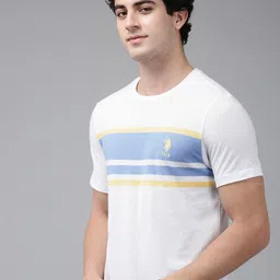 U.S. Polo Assn. Pure Cotton Striped Slim Fit T-shirt-picture-8