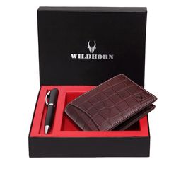 WildHorn Men Brown & Black RFID Protected Genuine Leather Accessory Gift Set-image-92