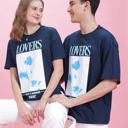 Mast & Harbour Twin Collection Printed Drop-Shoulder Sleeves T-shirt-image-9