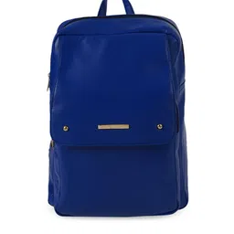 Lapis O Lupo Women Blue Solid Backpack-image-6