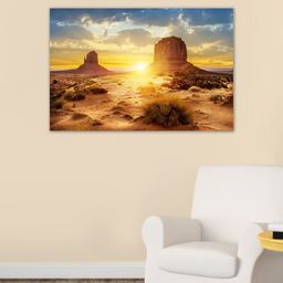 999Store Brown & Yellow Sunset Wall Art-image-86