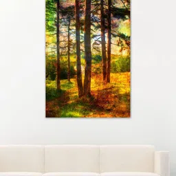 999Store Brown & Green Forest Wall Art-6