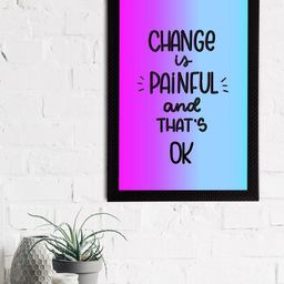 eCraftIndia Blue & Purple Quote Printed Satin Matt Texture Framed UV Wall Art-picture-7