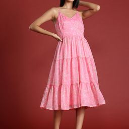 all about you Paisley Print Tiered A-Line Midi Dress-image-63