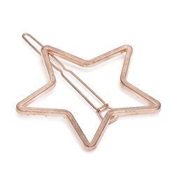 I Jewels Rose Gold-Toned Star Shaped Hair Pin-9