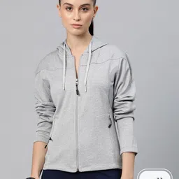 Alcis Women Solid Training or Gym Sporty Jacket-image-70