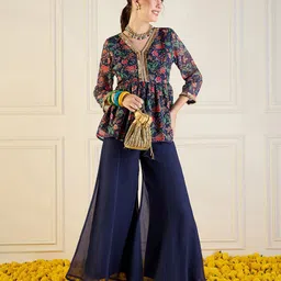 Shae by SASSAFRAS Printed Top With Palazzo Co-Ords-image-67