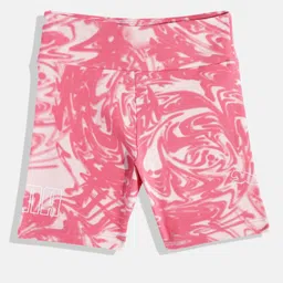 Puma Girls Printed Slim Fit High-Rise Sports Shorts-image-93