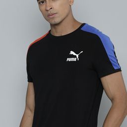 Puma Brand Logo Printed T7 ICONIC Slim Fit T-shirt-image-96