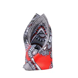 Tossido Men Red & Grey Printed Pocket Square-18