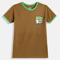Eteenz Boys Ben 10 Printed Cotton T-shirt-image-58