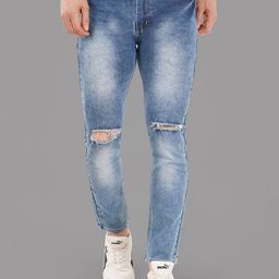 DAKWINS Men Slim Fit Light Fade Stretchable Jeans-image-86