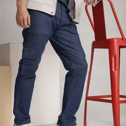 WROGN Men Relaxed Fit Light Fade Stretchable Jeans-image-39