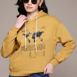 Roadster Printed Fleece Hooded Sweatshirt-image-18