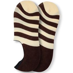 Man Arden The Hazel Ash Edition Designer Men Brown & Beige Striped Shoe Liners-36
