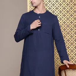 House of Pataudi Pure Cotton Jashn Kurta-picture-30