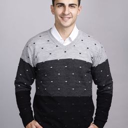 GODFREY Colourblocked Ribbed Pullover-image-79