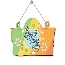 Indigifts Good Vibes Only Printed Wall Hanging-image-35